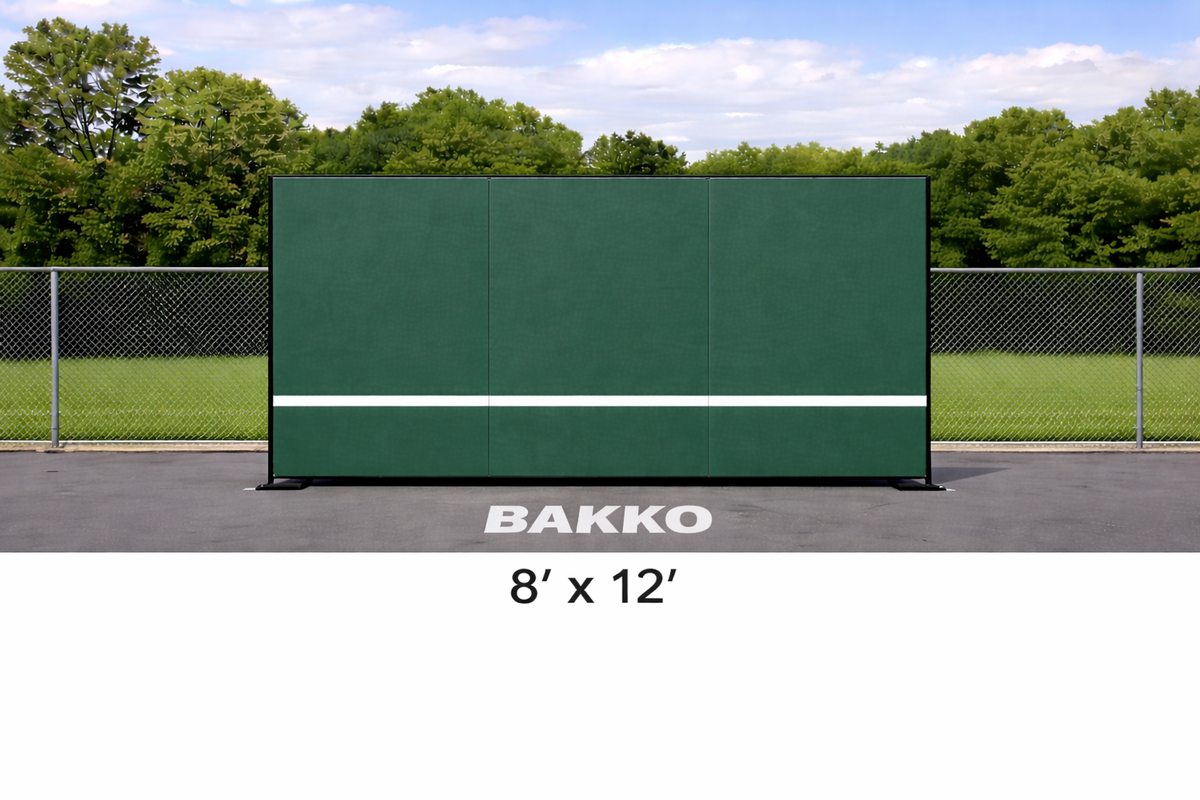 Bakko Backboard - Economy Flat Series - Tennis Court Training Rebounder Wall (6 sizes available)