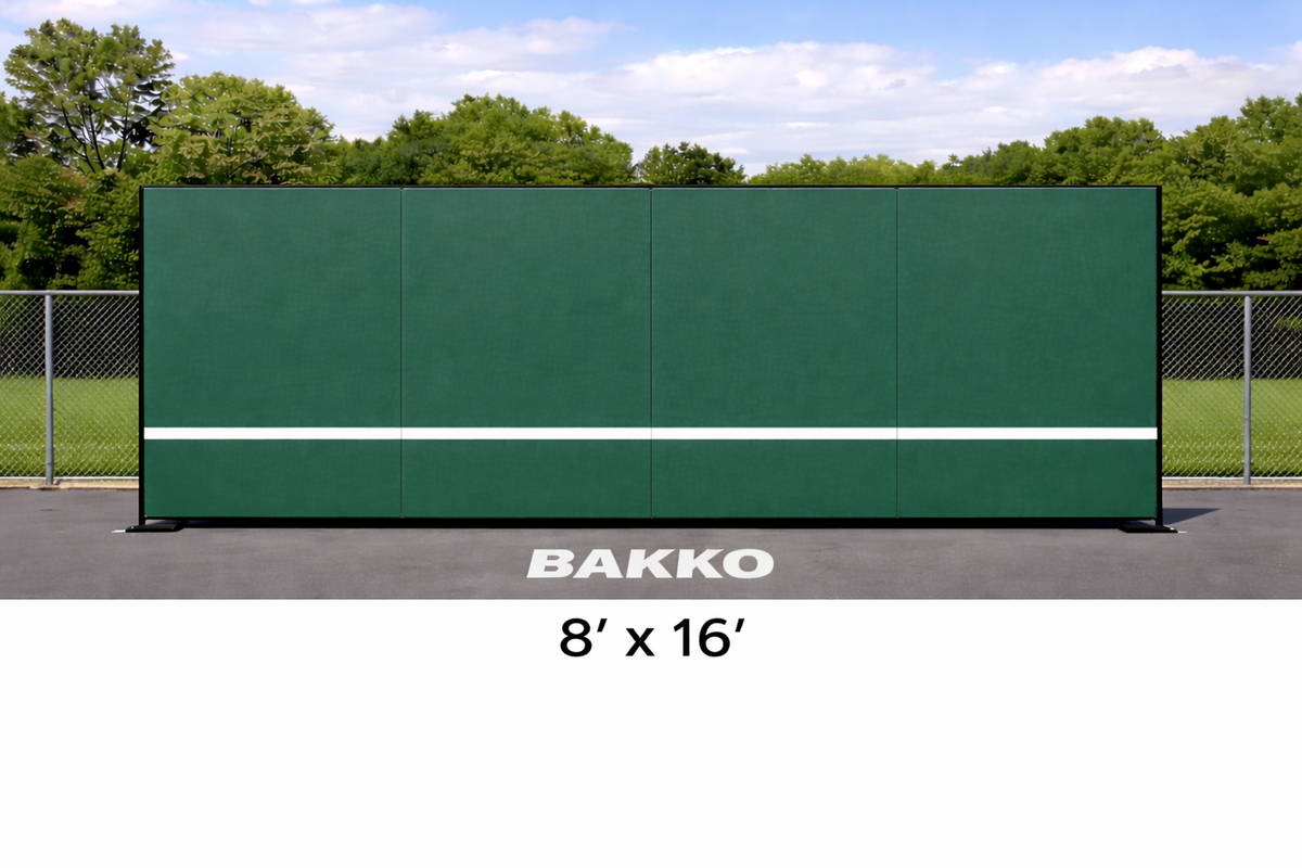 Bakko Backboard - Economy Flat Series - Tennis Court Training Rebounder Wall (6 sizes available)