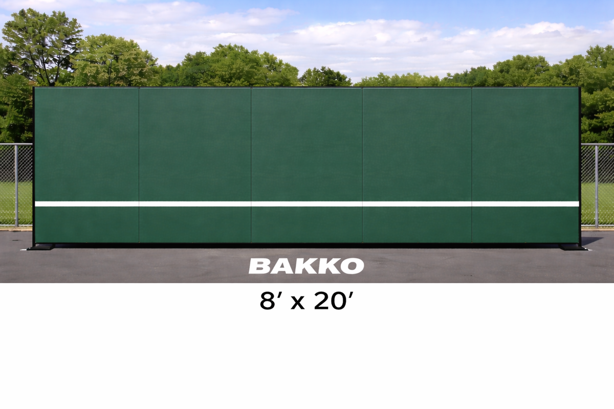 Bakko Backboard - Economy Flat Series - Tennis Court Training Rebounder Wall (6 sizes available)