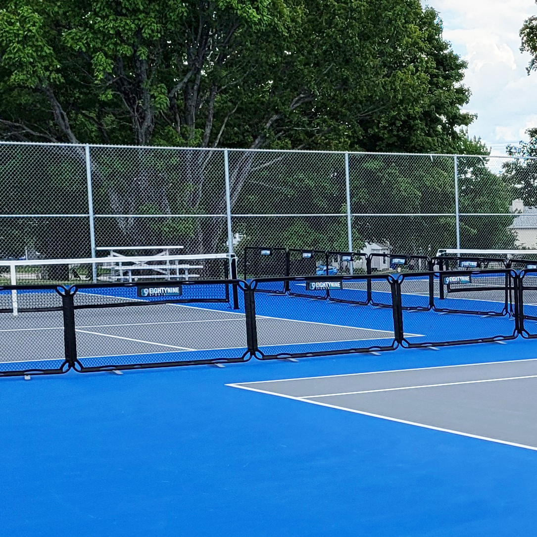 EIGHTYNINE Sports - Portable Pickleball Court Divider Panels (5 Pack: 71.5" Per Panel - 30 Linear Feet)
