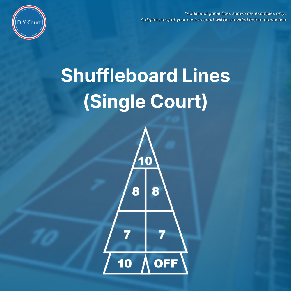 Shuffleboard (Single Court) Lines