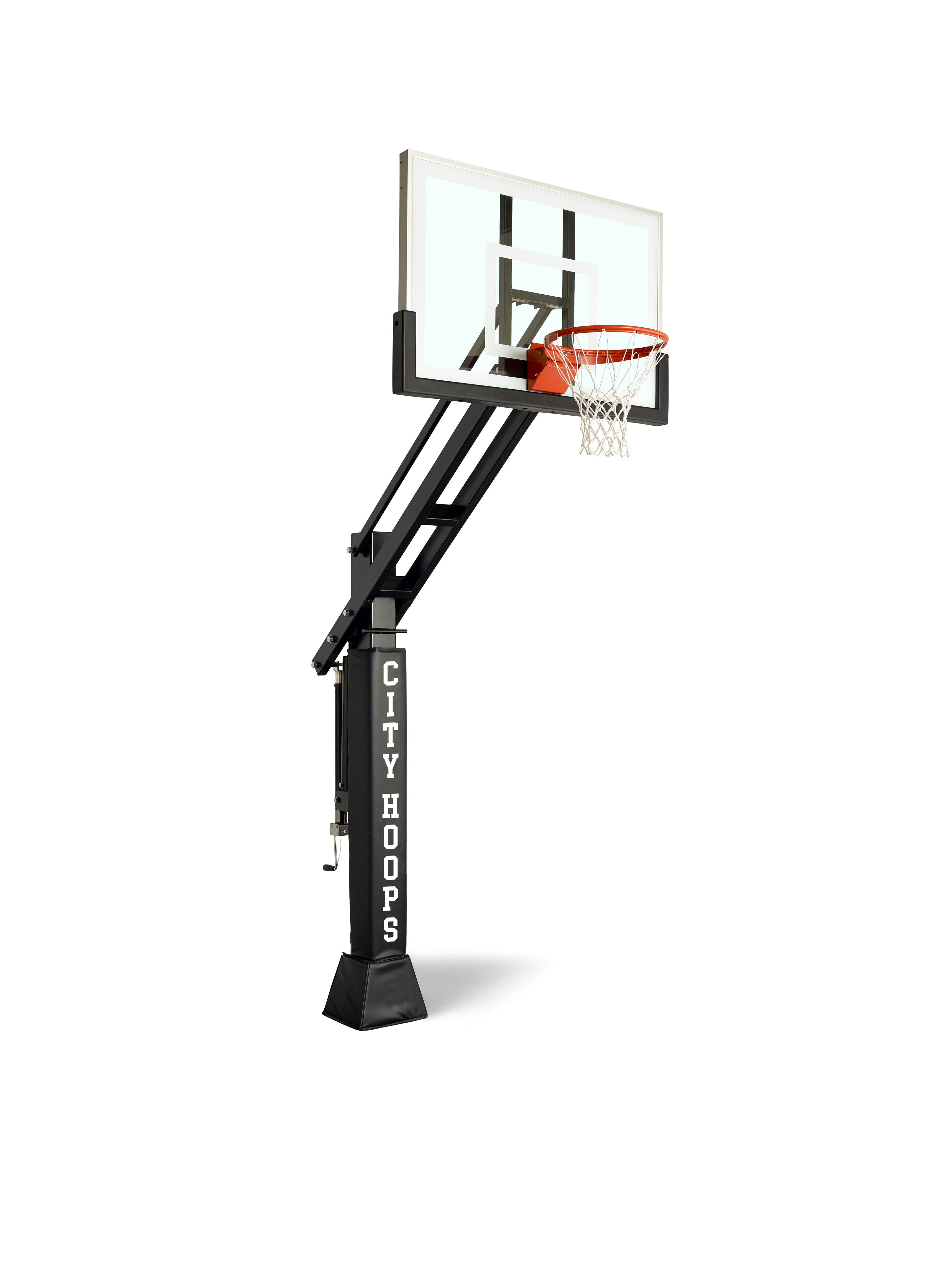 CITY HOOPS - Silver Basketball Hoop - Tempered