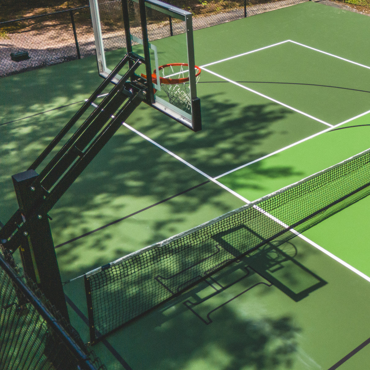 EIGHTYNINE Sports - Multi-Sport Adjustable Net System - Single Post (44' - 54' Post Separation)