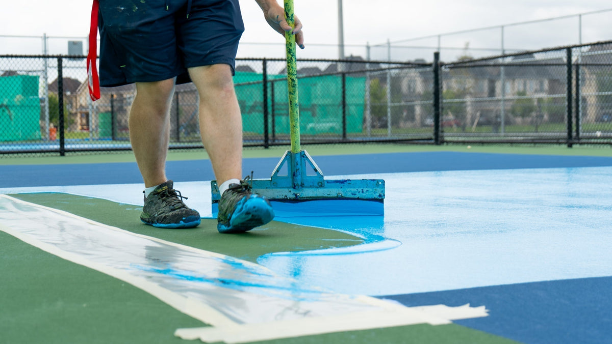 How to Get a Clean Finish When Painting a Court