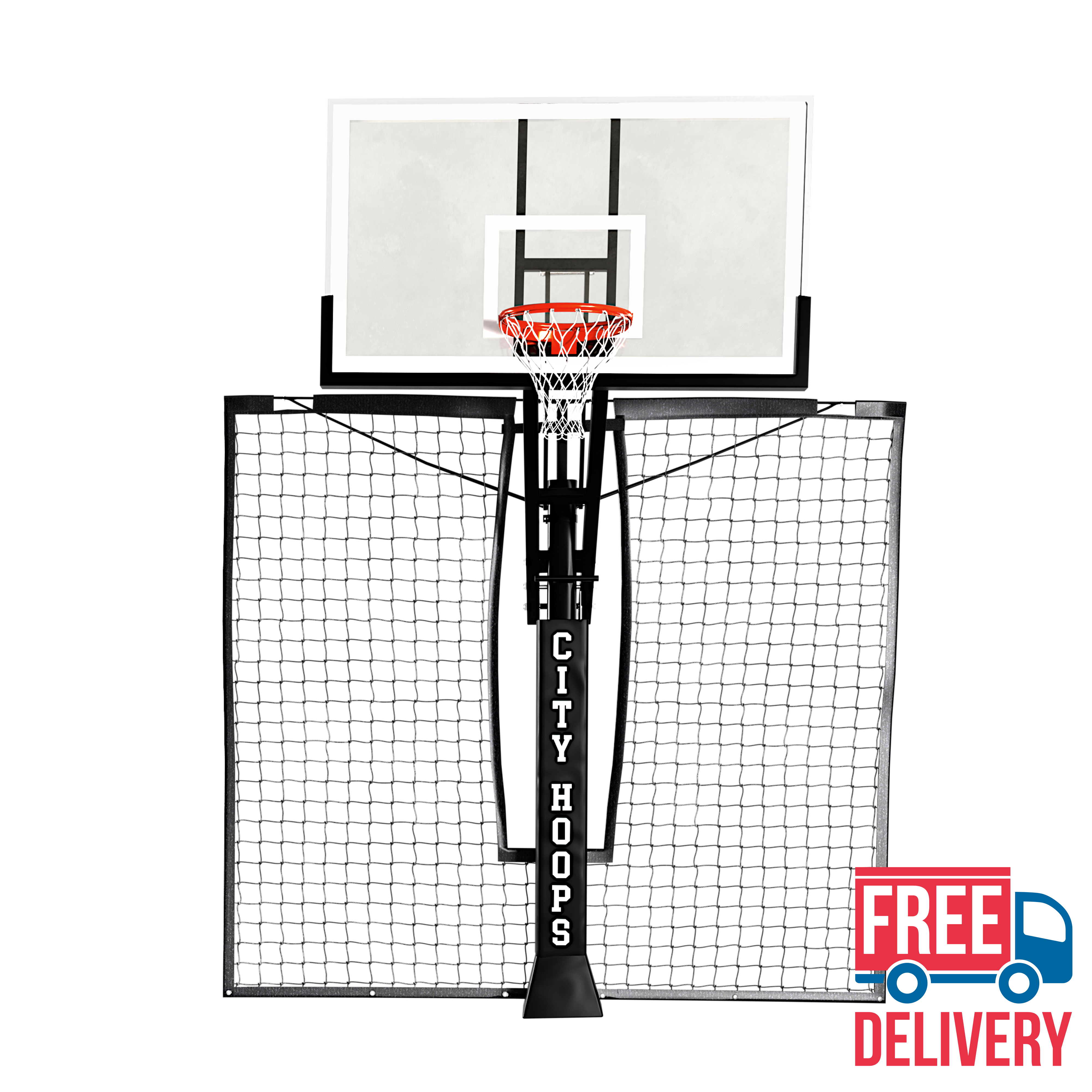 CITY HOOPS - Basketball Backstop Netting System