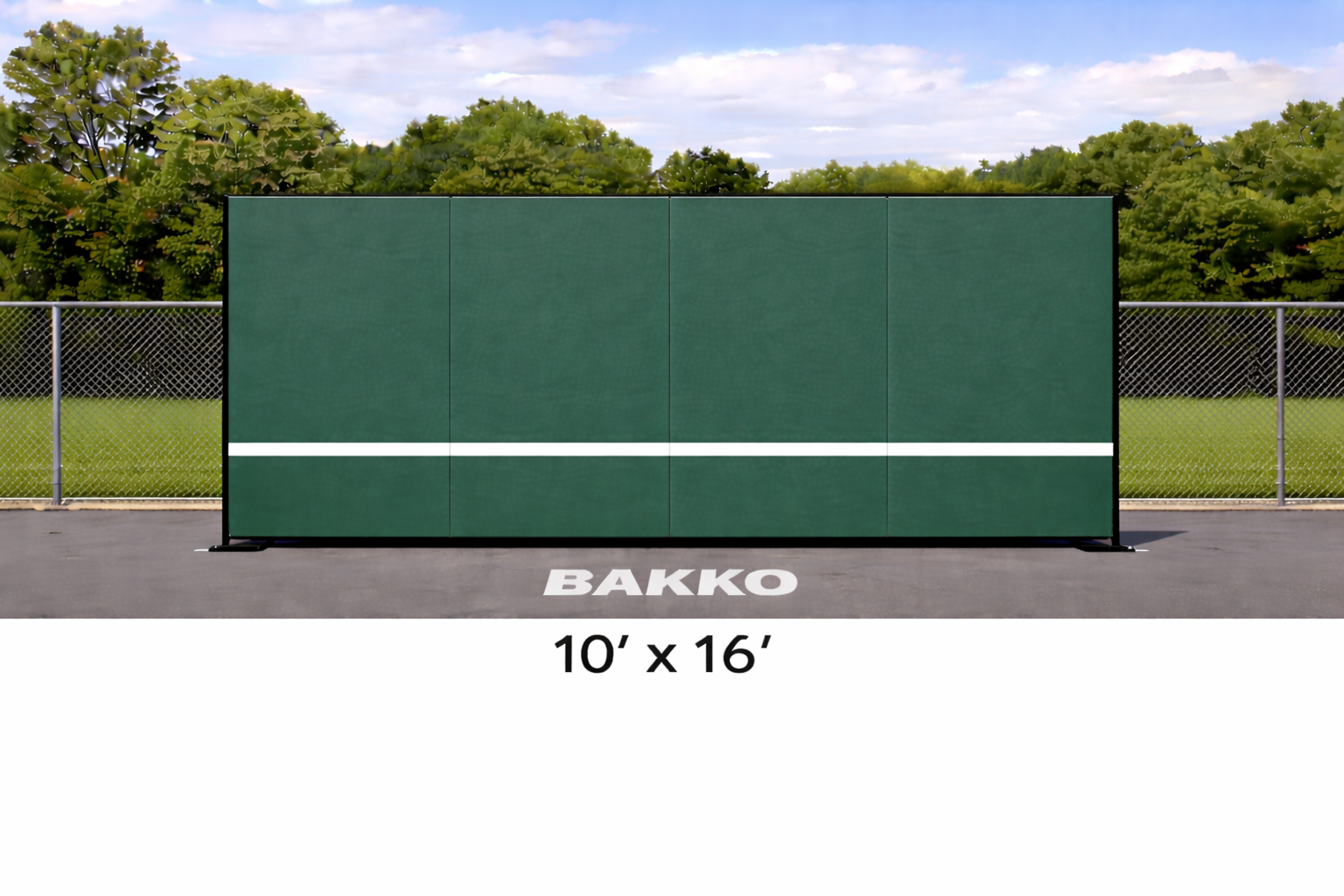 Bakko Backboard - Tennis Court Training Rebounder Wall (6 sizes available)