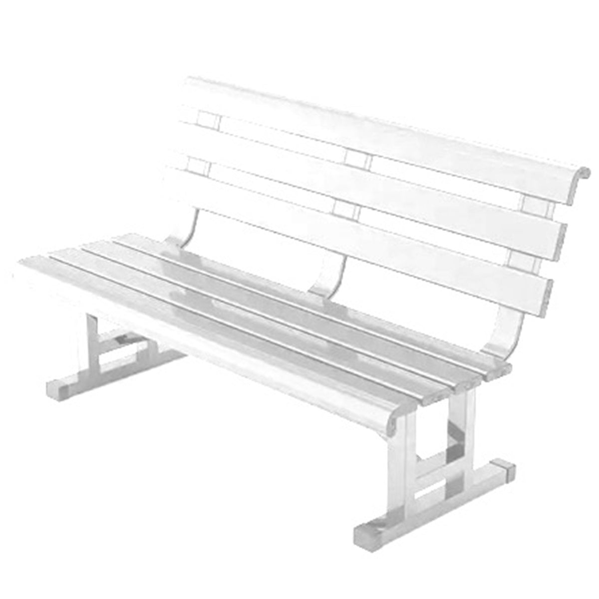 Court Rest Aluminum Bench (5')