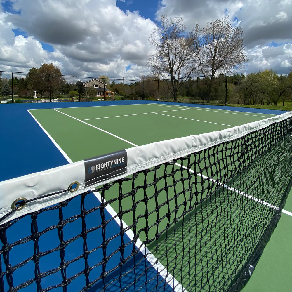EIGHTYNINE Sports - Professional Tennis Net & Center Strap