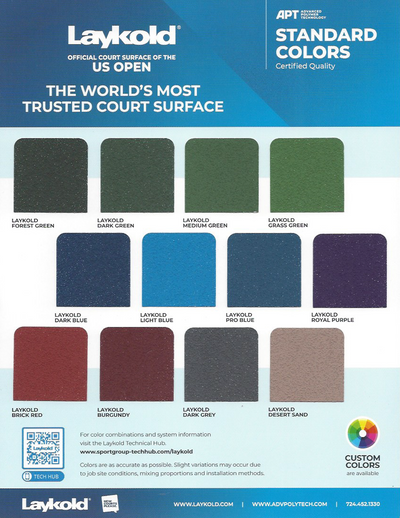 Laykold Standard Color Chart