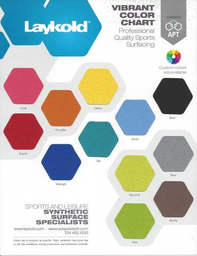 Laykold Vibrant Color Chart