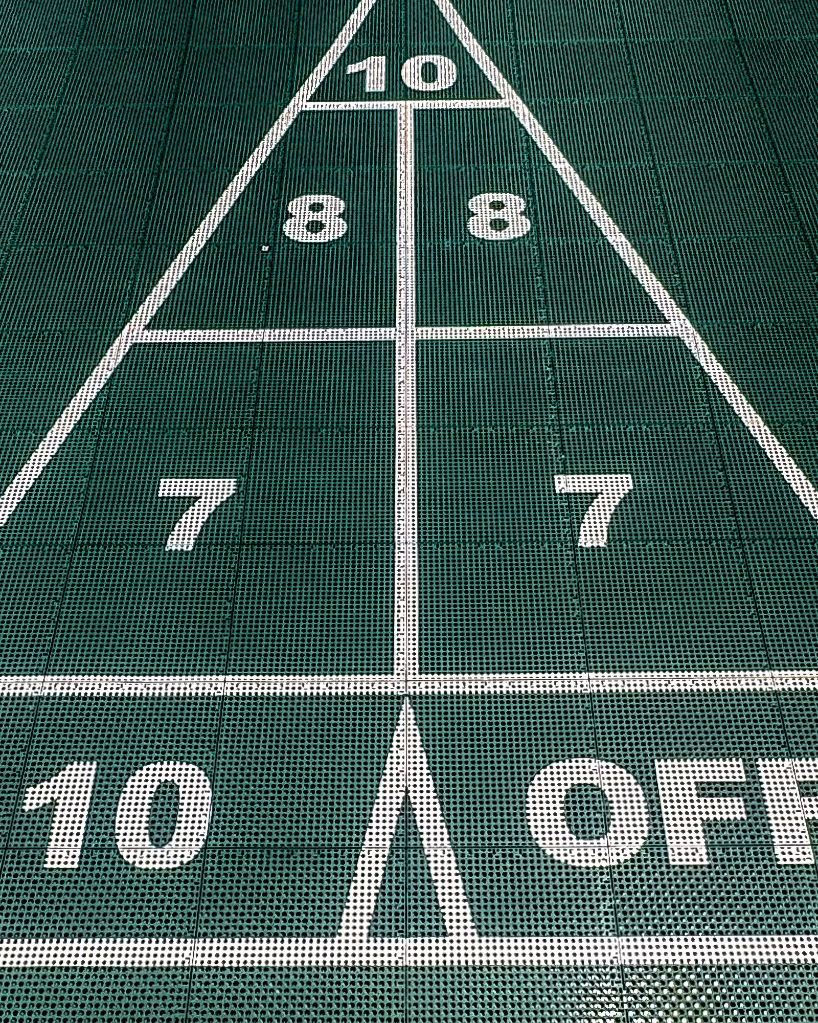 Shuffleboard Court Kit - 6'4" x 52'4" | HEXPRO Sport Tile (SC3)