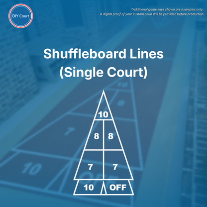 Shuffleboard (Single Court) Lines
