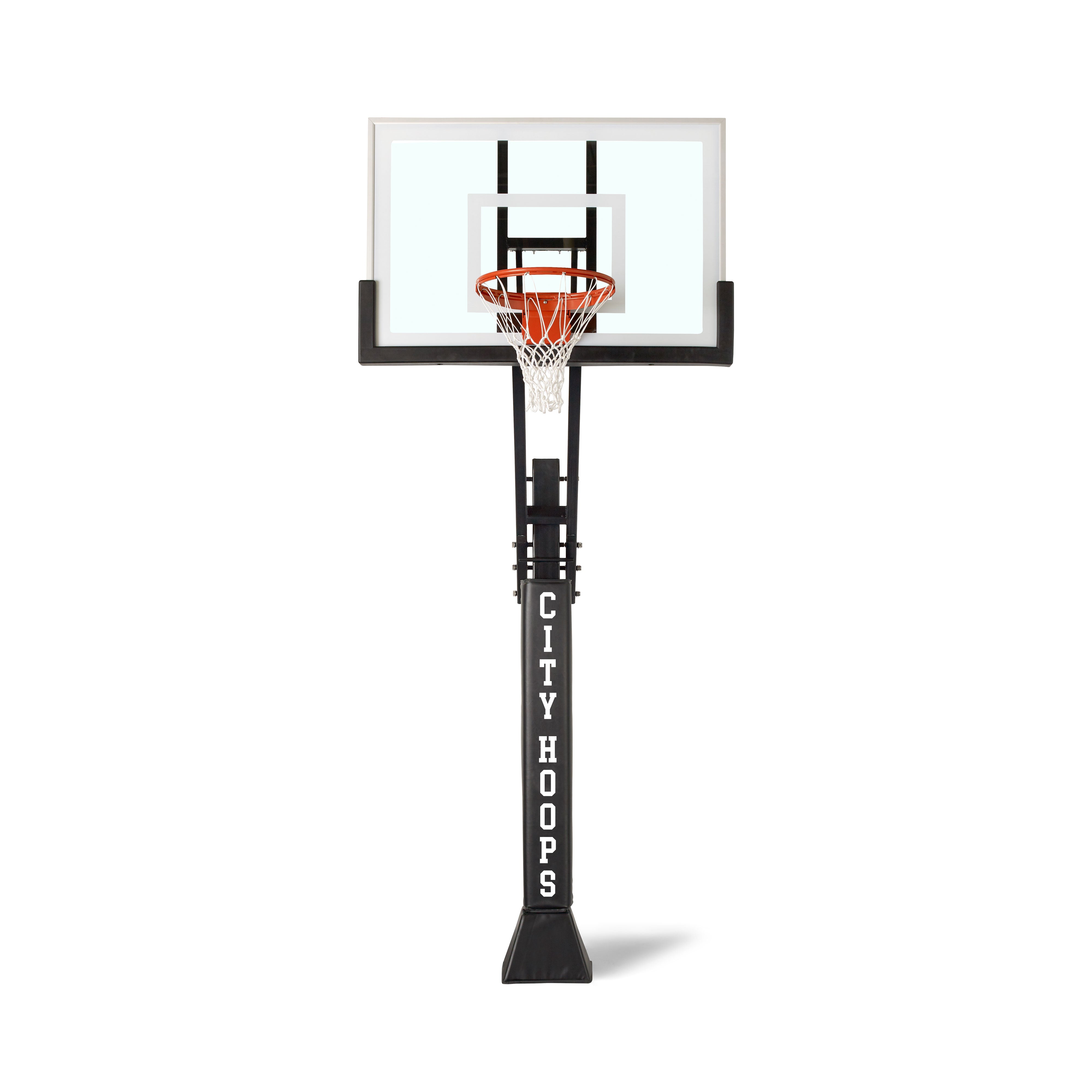 CITY HOOPS - Silver Basketball Hoop - Tempered