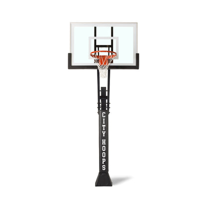 CITY HOOPS - Silver Basketball Hoop - Tempered