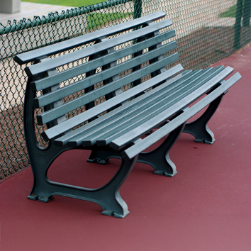 Single Bench Court Tennis & Pickleball Deluxe Courtside Bench (6.5') – DIY Court USA Inc.