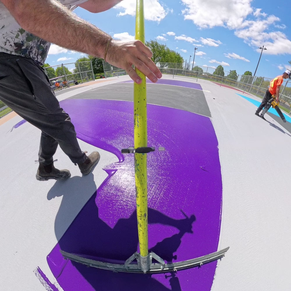 Load video: Laykold Tennis Court Painting Purple